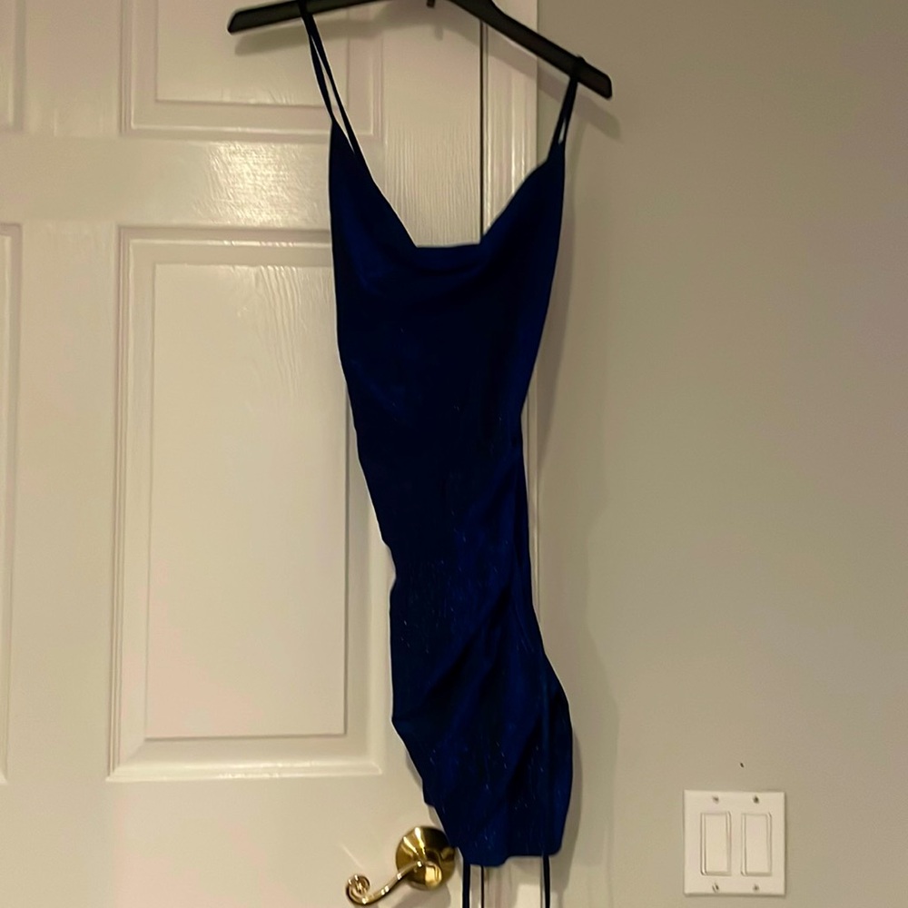 Sparkly Blue Fitted Dress